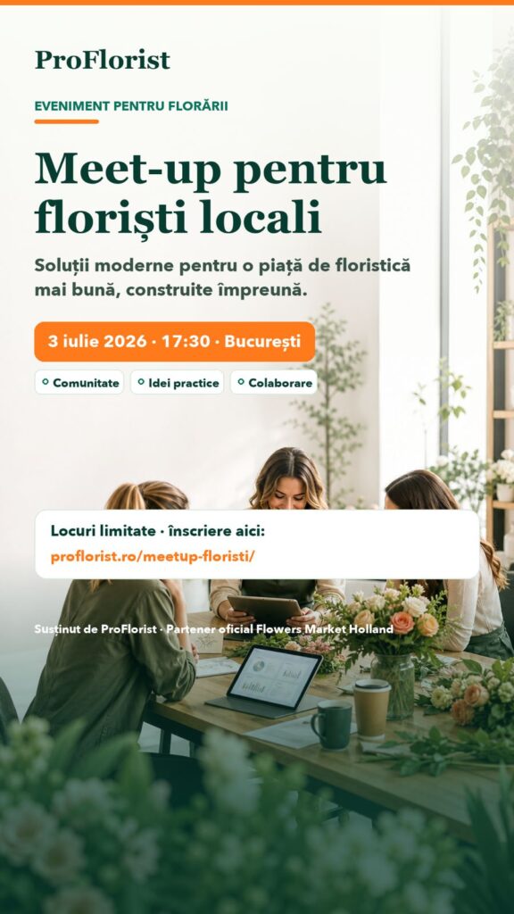 Ankündigung einer Netzwerkveranstaltung für Floristikbetriebe