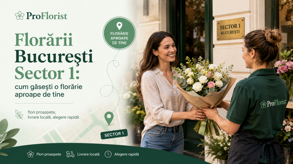 Blumenläden in Bukarest, Sektor 1: einen Floristikbetrieb in der Nähe finden