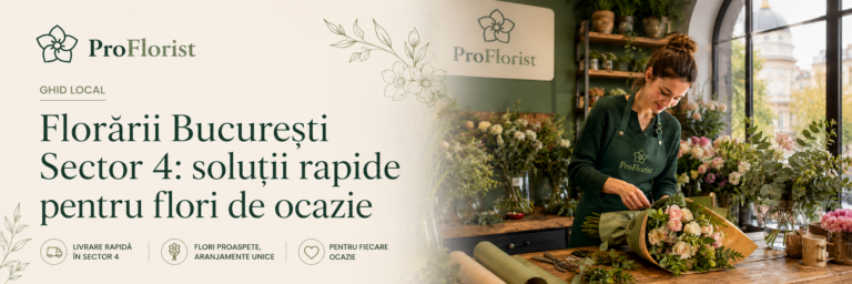 Floristen in Bukarest, Sektor 4: schnelle Lösungen für Blumen zu besonderen Anlässen