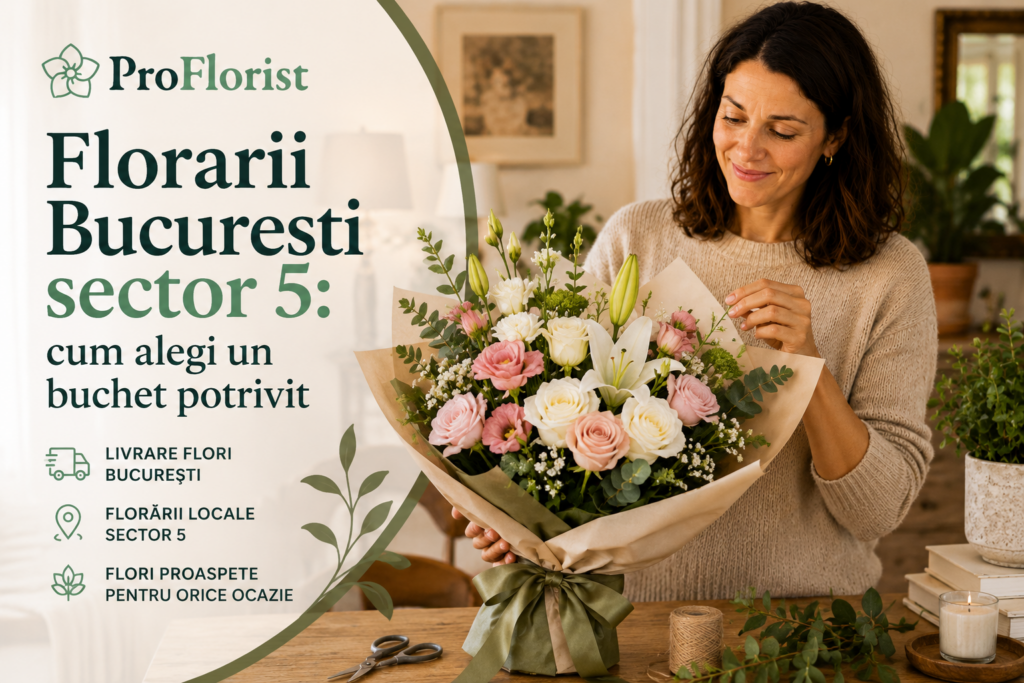 Floristen Bukarest Sektor 5: wie man einen passenden Blumenstrauß auswählt