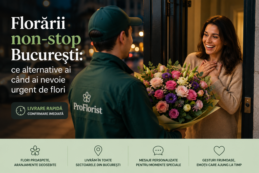 Blumenläden mit langen Öffnungszeiten in Bukarest: Alternativen bei dringendem Blumenbedarf
