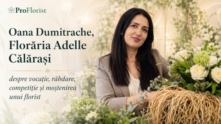 Oana Dumitrache von Florăria Adelle Călărași über Berufung, Wettbewerb und das Vermächtnis der Floristik