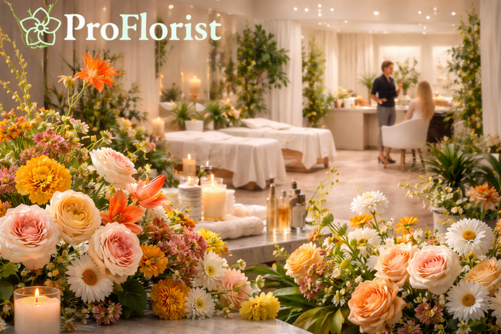 Die Blumenhandlung der Zukunft? Neues Konzept! Spa, Friseur und Blumenladen
