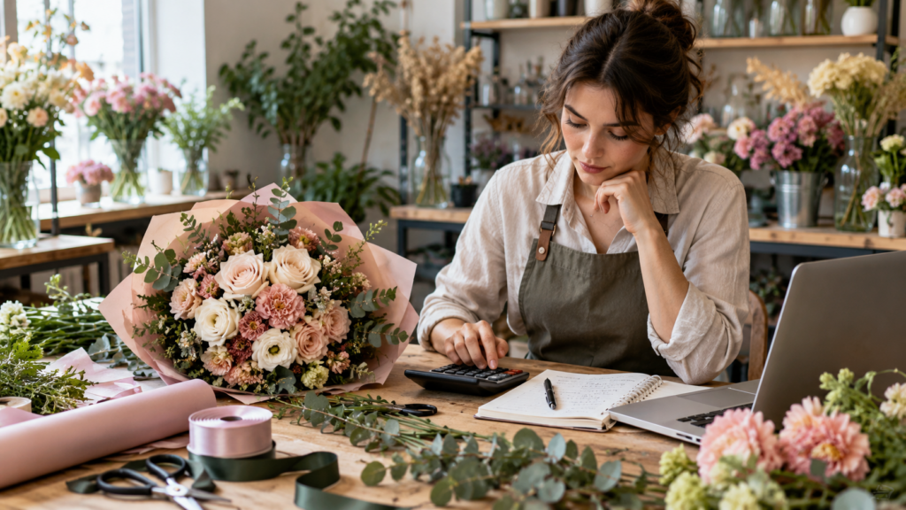 Die tatsächliche Marge eines Blumenstraußes kalkulieren