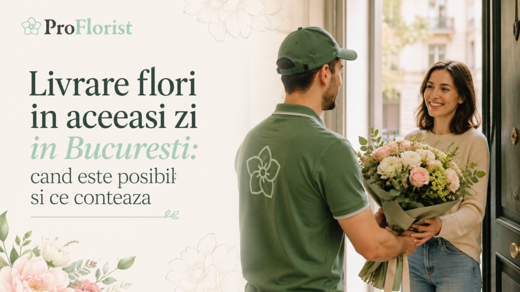 Blumenlieferung am selben Tag in Bukarest: wann sie möglich ist und was wichtig ist